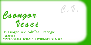 csongor vesei business card